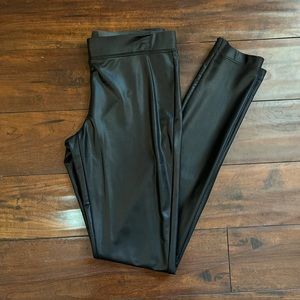 Express faux leather leggings